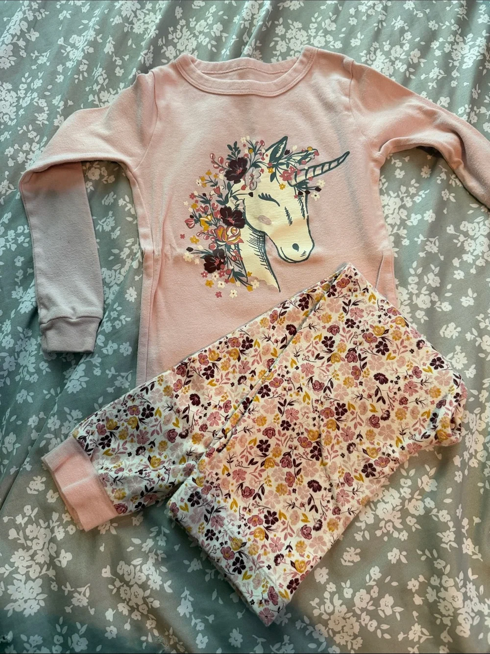 Kids 7-Piece Pajama Set Bundle - Mixed Pastel & Novelty Prints